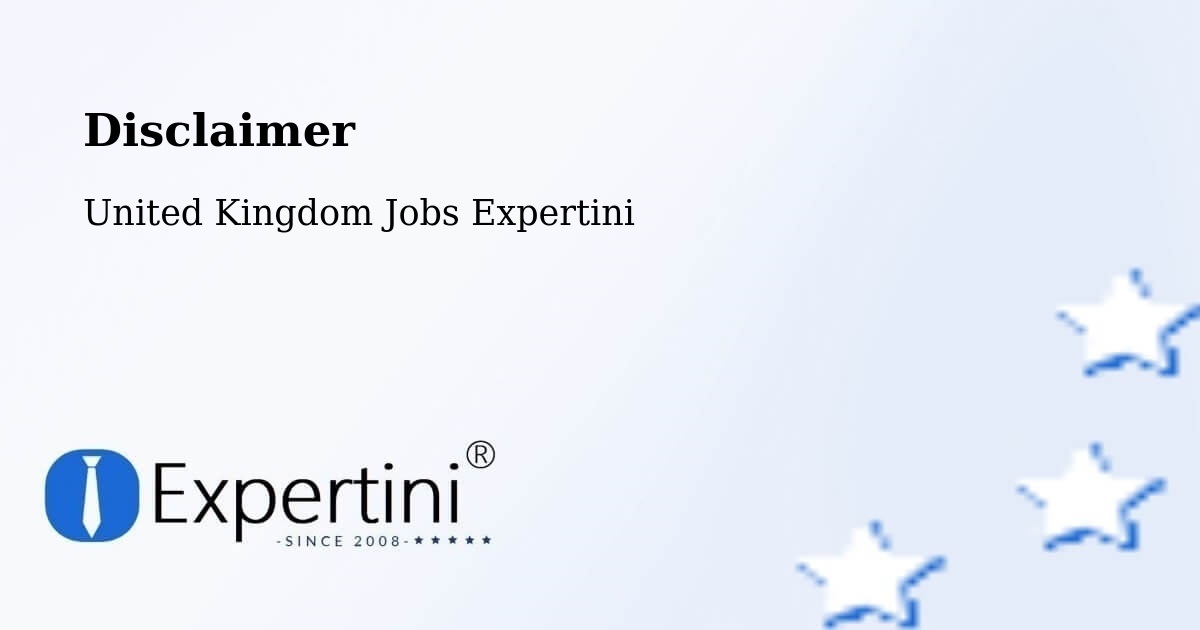 Disclaimer – Worksop - United Kingdom Jobs Expertini