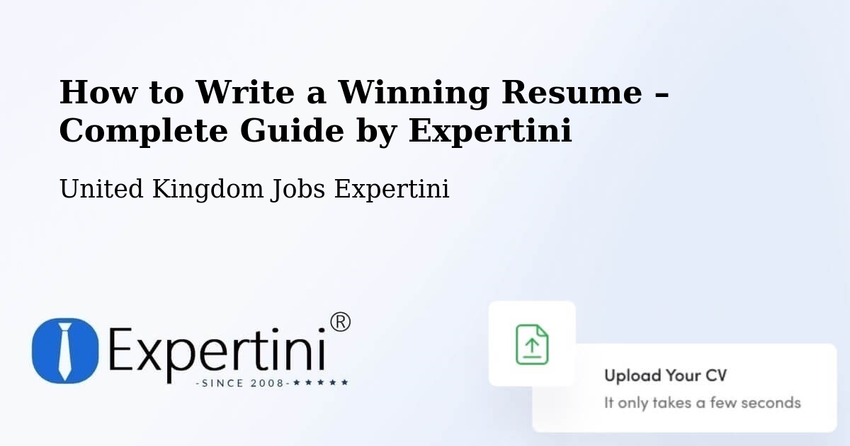 Resume Writing Guide for Job Seekers – Worksop - Worksop, United Kingdom Jobs Expertini